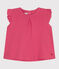 Ärmellose Baby-Bluse aus Baumwolle rosa PEONIA