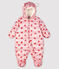 Baby-Fliegerorverall für Mädchen/Jungen rosa MINOIS/weiss MULTICO