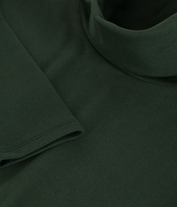 Rollkragenshirt aus Baumwolle f&uuml;r Damen gr&uuml;n
