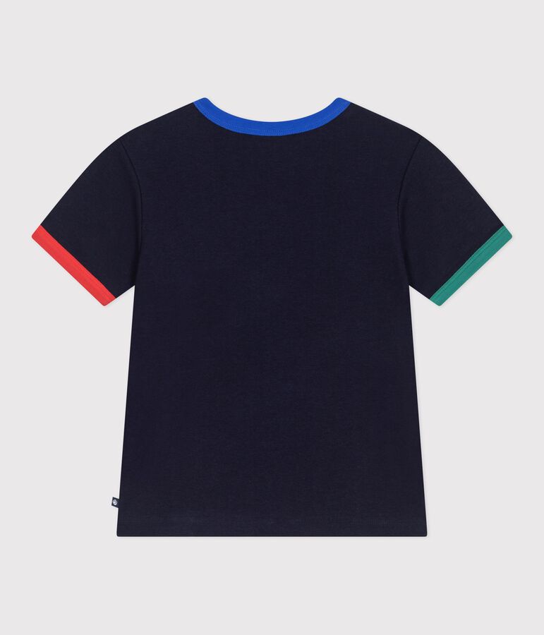 Kurz&auml;rmeliges Kinder T-Shirt aus Baumwolle blau SOIR