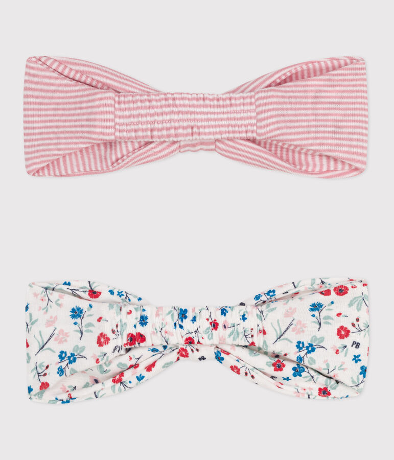 2er-Set Baby-Haarb&auml;nder aus Baumwolle f&uuml;r M&auml;dchen vielfarbig