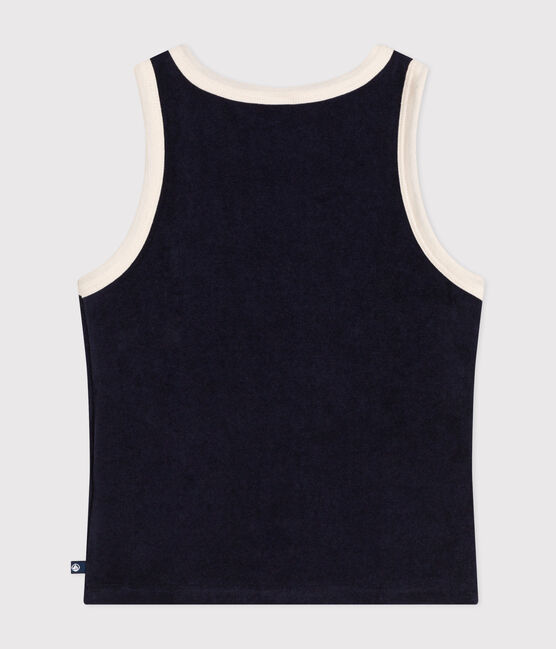Kinder-Tanktop aus Frottee für Mädchen blau SMOKING