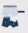 3er-Set Boxershorts aus Baumwolle mit Sternmotiv für Jungen variante 1