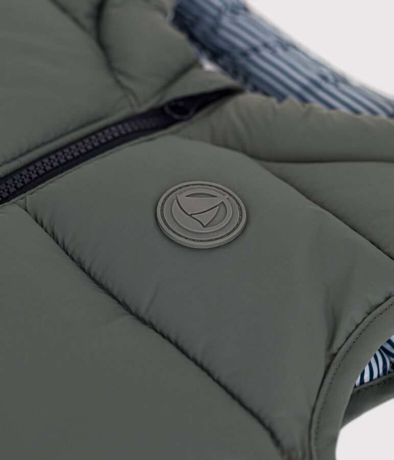 &Auml;rmellose Baby-Steppweste gr&uuml;n