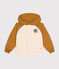 Kinder-Sweatshirt mit Kapuze aus Molton für Jungen beige AVALANCHE/ CUIVRE