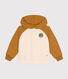 Kinder-Sweatshirt mit Kapuze aus Molton für Jungen