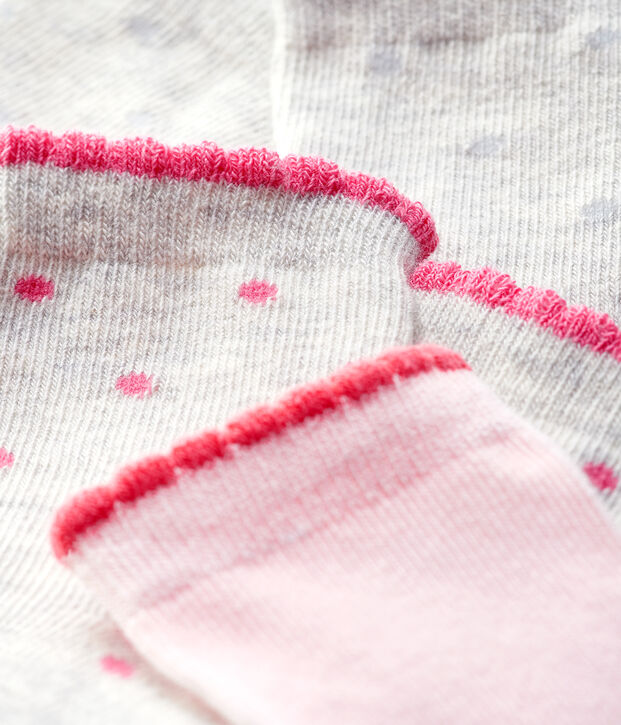 3er-Set Kindersocken f&uuml;r M&auml;dchen vielfarbig