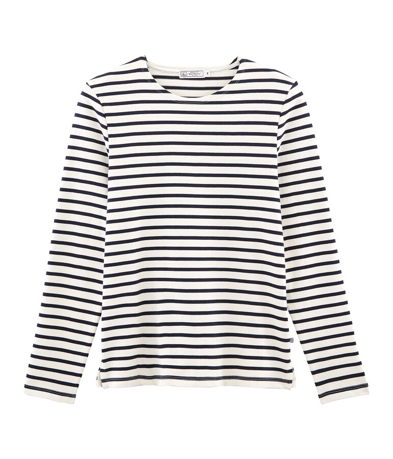 Emblematisches Streifenshirt f&uuml;r Herren grau/blau