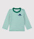 Baby-T-Shirt aus Baumwolle mit Streifenmuster