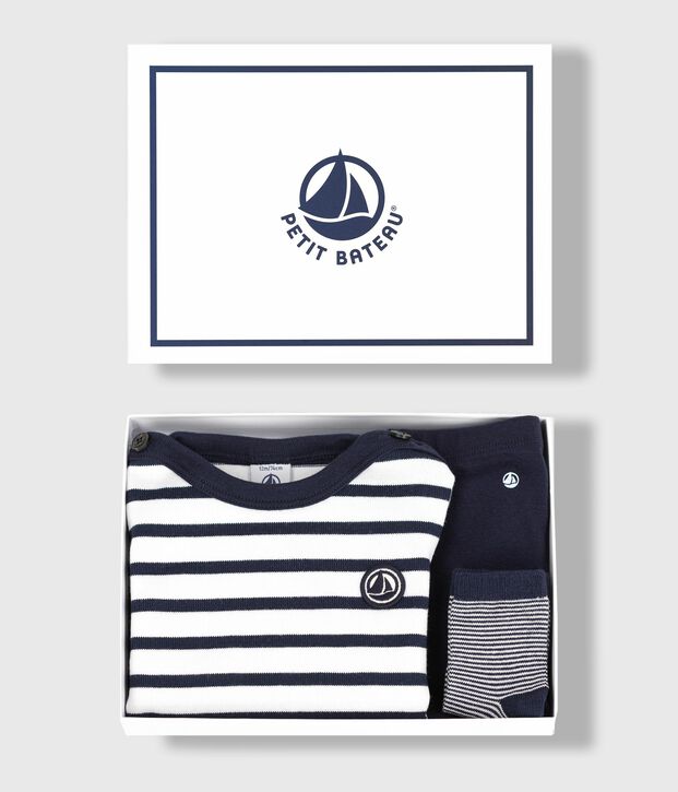 3-teiliges Baby-Geschenkset vielfarbig