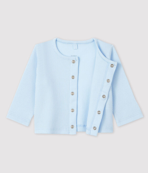Baby-Cardigan aus 2x2-Rippstrick aus Bio-Baumwolle FRAICHEUR