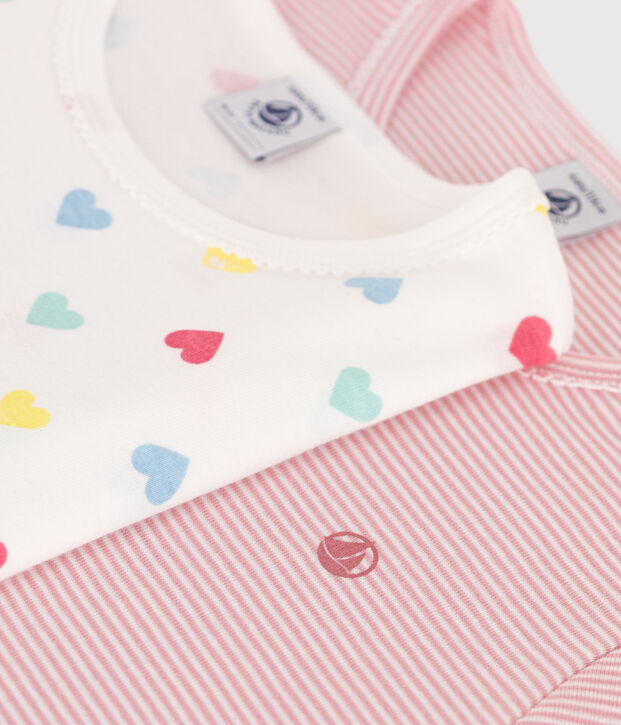 2er-Set Kinder-Kurzpyjamas aus Baumwolle vielfarbig