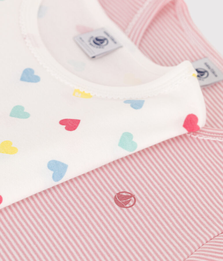 2er-Set Kinder-Kurzpyjamas aus Baumwolle vielfarbig