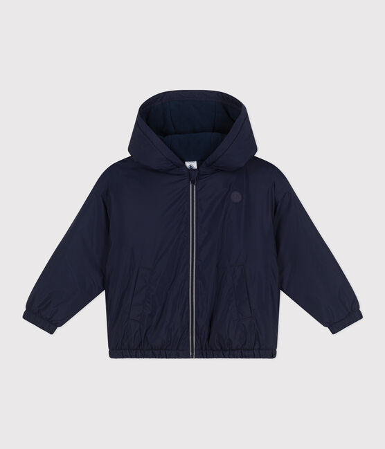 Kinder-Windjacke mit Fleece für Jungen blau SMOKING