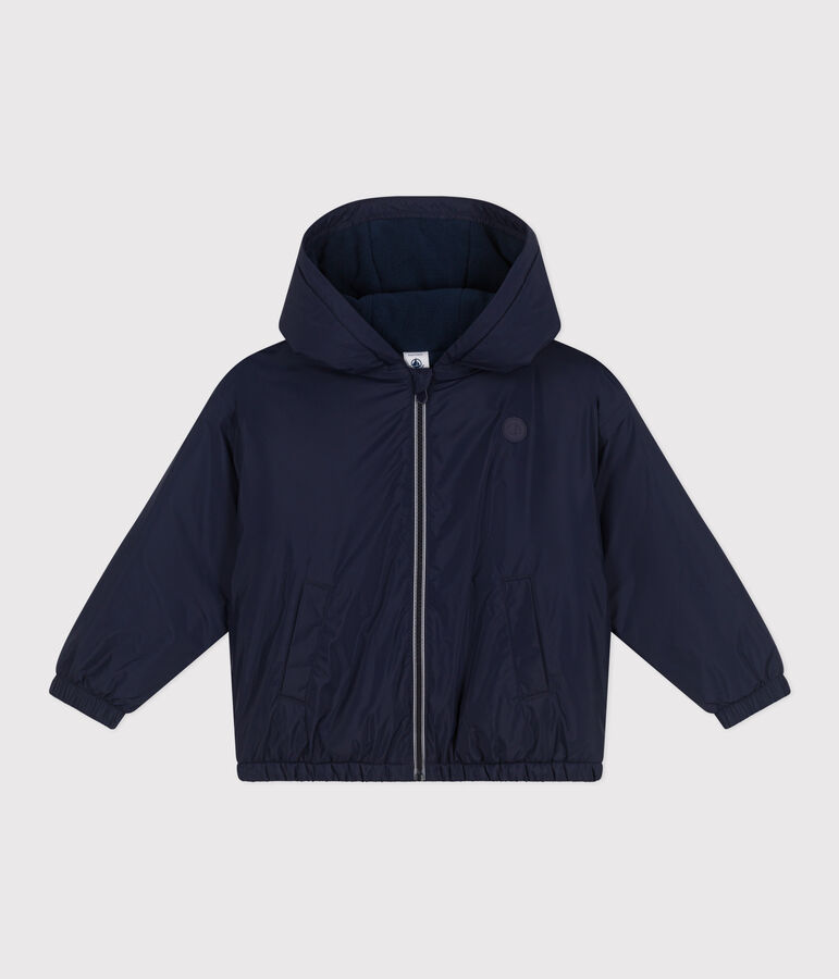Kinder-Windjacke mit Fleece f&uuml;r Jungen blau