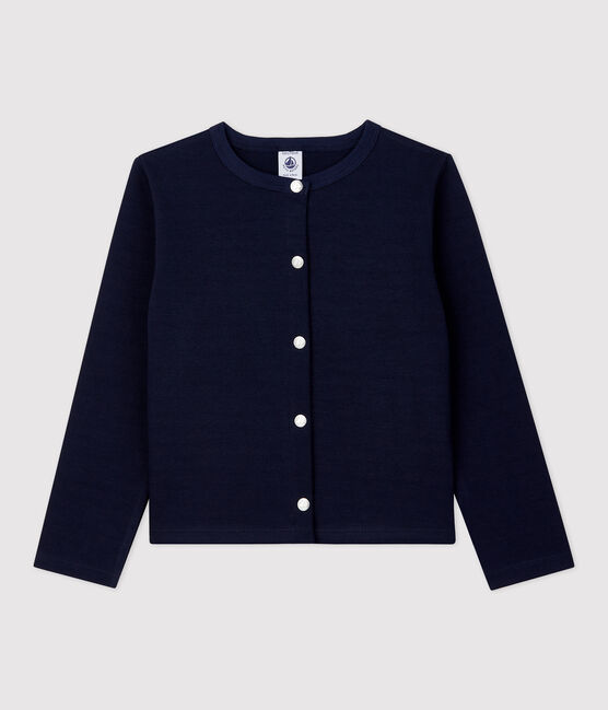 Cardigan aus Baumwolle für Mädchen blau SMOKING