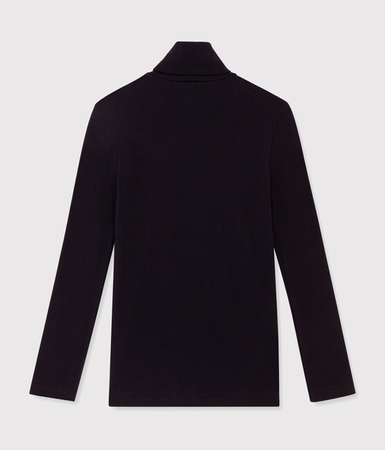 Klassisches Rollkragenshirt aus Baumwolle für Damen blau SMOKING