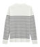 Seemannspullover herren weiss MARSHMALLOW/blau SMOKING