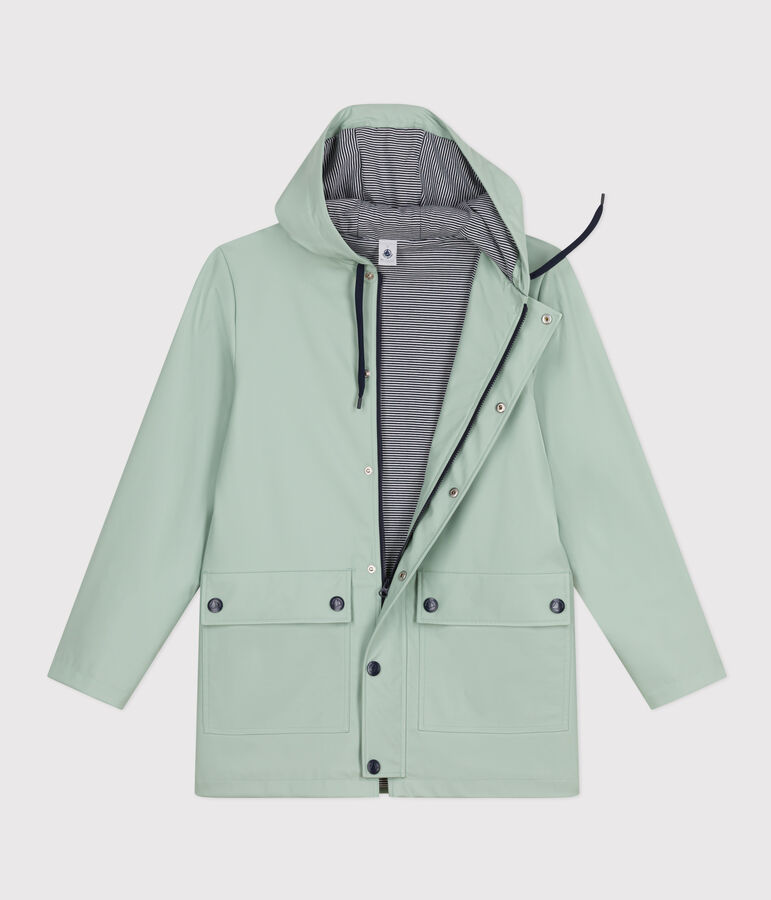 Klassische Damen/Herren-Regenjacke gr&uuml;n