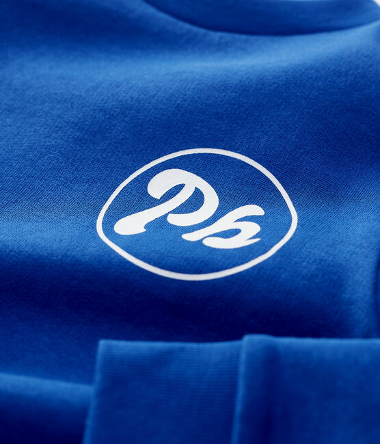 Kinder-Sweatshirt aus Molton für Jungen blau MAJOR