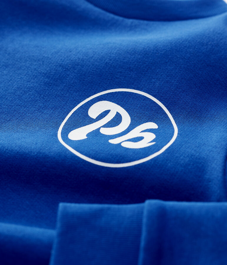 Kinder-Sweatshirt aus Molton f&uuml;r Jungen blau