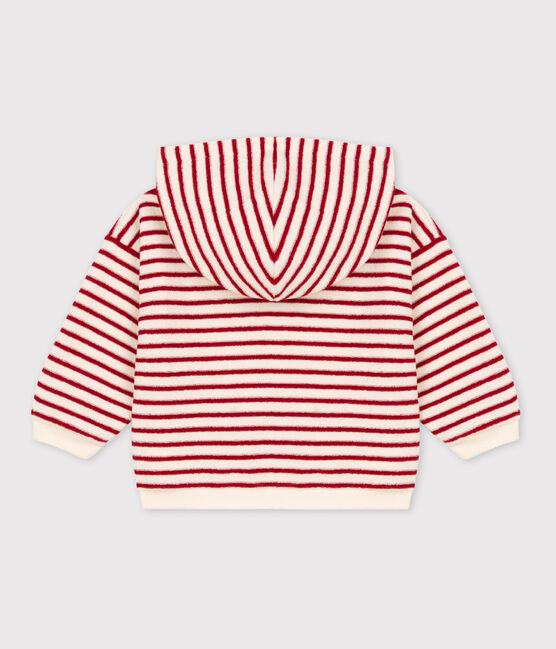 Baby-Kapuzensweatshirt aus Frottee weiss AVALANCHE/ STOP