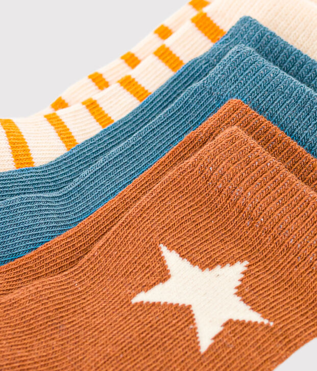 3er-Set Babysocken vielfarbig