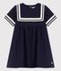 Baby-Kleid aus Bio-Baumwolle m Matrosenstil