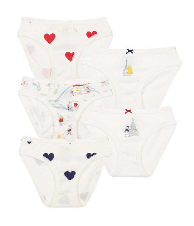 Set mit 5 Unterhosen f&uuml;r kleine M&auml;dchen vielfarbig