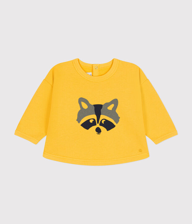 Baby-Sweatshirt aus Molton gelb
