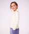 Kinder-Cardigan aus Baumwolle mit Blumenmuster naturfarben/vielfarbig