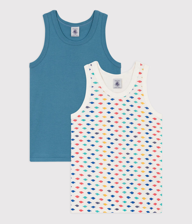 2er-Set Unterhemden mit Tiermotiven f&uuml;r Jungen vielfarbig