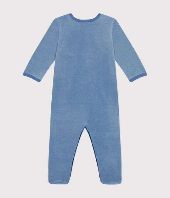 Strampler aus Nicki blau BEACH