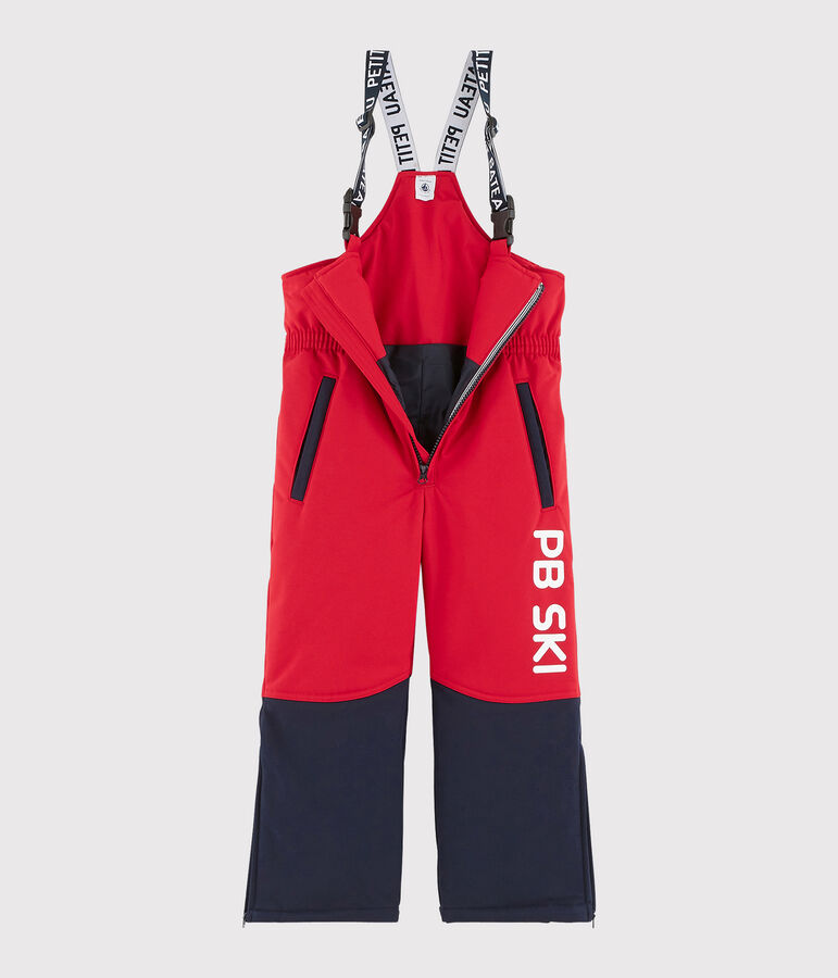 Skihose f&uuml;r Jungen und M&auml;dchen rot/blau