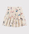 Kinder-Rock aus Molton für Mädchen beige MONTELIMAR/weiss MULTICO