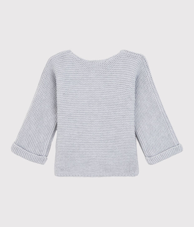 Baby-Cardigan aus Bio-Baumwollstrick grau