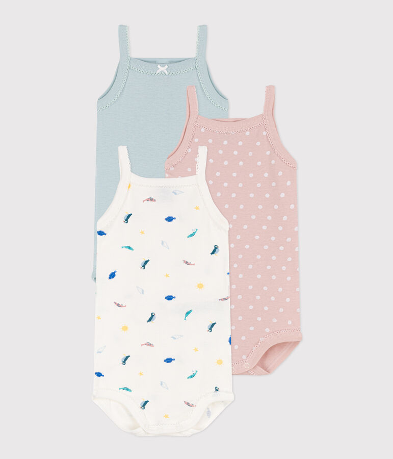 3er-Set &auml;rmellose Bodys aus Baumwolle mit Meerestieren variante 1