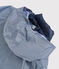 Windjacke für Damen, 3 in 1, recycelt blau SMOKING/weiss MARSHMALLOW