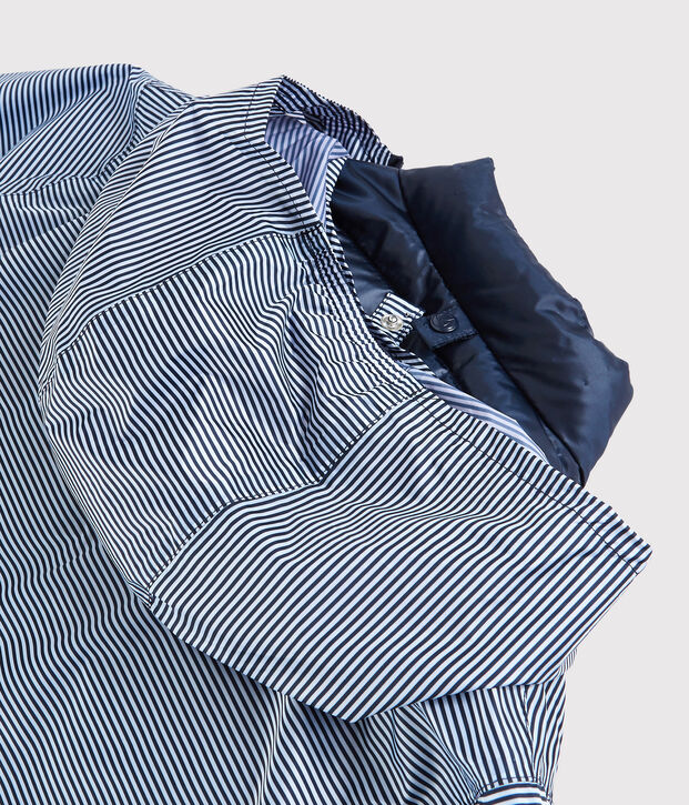 Windjacke f&uuml;r Damen, 3 in 1, recycelt blau/weiss