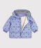 Baby-Winterjacke aus Polyester mit Tiermotiv violett/vielfarbig