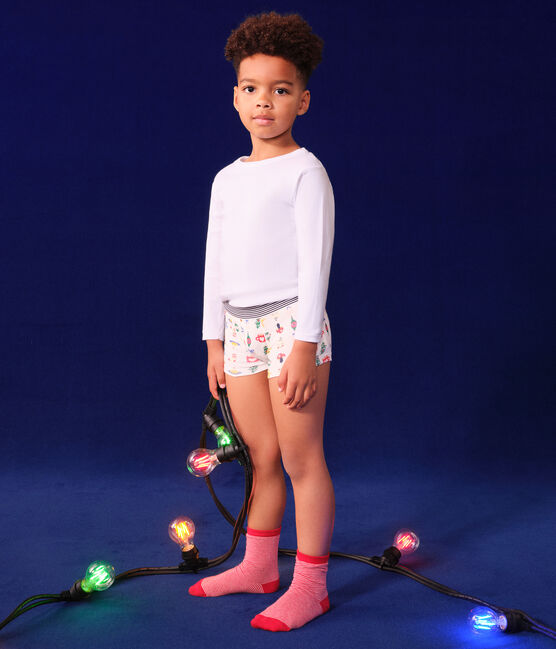 3er-Set Kinder-Boxershorts aus Baumwolle mit Weihnachts-Motiven variante 1