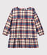 Kariertes Kinderkleid aus Flanell für Mädchen
