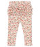 Gemusterte Baby-Legging mit Volants für Mädchen weiss MARSHMALLOW/weiss MULTICO