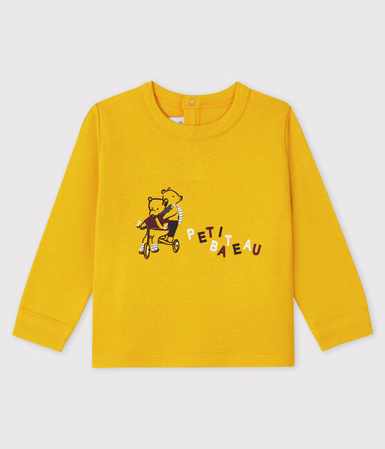 Baby-T-Shirt für Jungen gelb BOUDOR