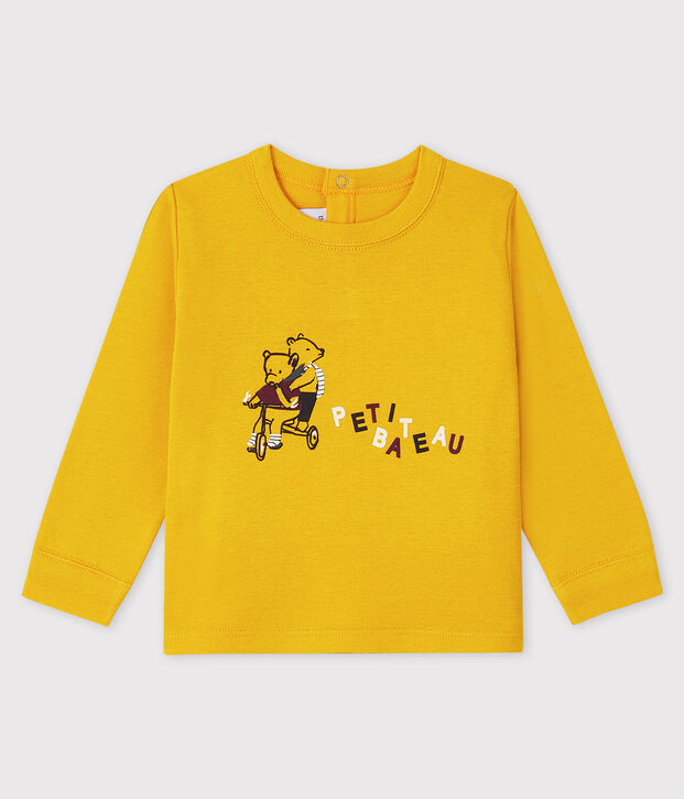 Baby-T-Shirt f&uuml;r Jungen gelb