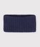Baby-Schlauchschal aus einfarbigem Strick mit Fleece-Futter SMOKING