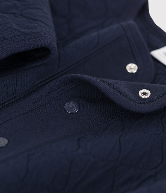 Kinder-Cardigan aus Doppeljersey für Mädchen blau SMOKING