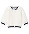 Unisex-Baby-Cardigan aus Sherpa in Schaffelloptik weiss MARSHMALLOW