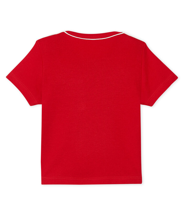 Tee shirt manches courtes b&eacute;b&eacute; gar&ccedil;on rot