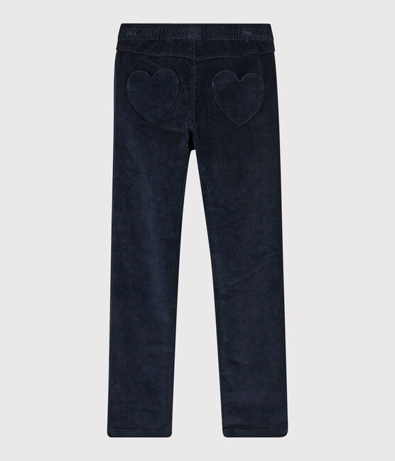 Kinder-Cordhose für Mädchen blau SMOKING